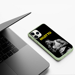 Чехол iPhone 11 Pro матовый НИЛЕТТО, цвет: 3D-салатовый — фото 2