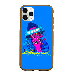 Чехол iPhone 11 Pro матовый Cyberpunk 2077