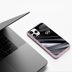 Чехол iPhone 11 Pro матовый Infiniti, цвет: 3D-розовый — фото 2