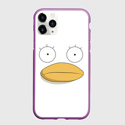 Чехол iPhone 11 Pro матовый Gintama Гинтама, цвет: 3D-фиолетовый