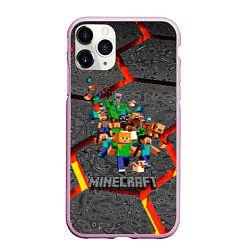 Чехол iPhone 11 Pro матовый MINECRAFT МАНКРАФТ