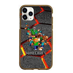 Чехол iPhone 11 Pro матовый MINECRAFT МАНКРАФТ