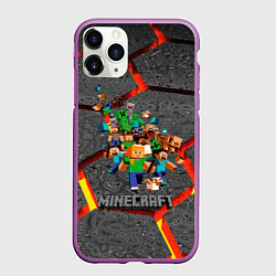 Чехол iPhone 11 Pro матовый MINECRAFT МАНКРАФТ