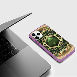 Чехол iPhone 11 Pro матовый DnD Dices: Pattern, цвет: 3D-фиолетовый — фото 2