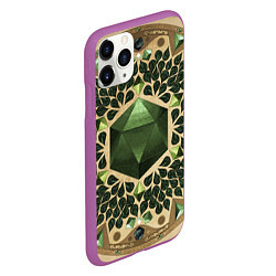 Чехол iPhone 11 Pro матовый DnD Dices: Pattern, цвет: 3D-фиолетовый — фото 2