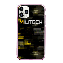 Чехол iPhone 11 Pro матовый MILITECH камуфляж Cyberpunk 2077, цвет: 3D-розовый