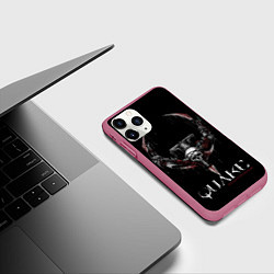 Чехол iPhone 11 Pro матовый Quake Champions, цвет: 3D-малиновый — фото 2