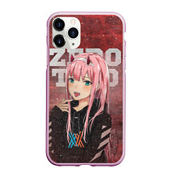 Чехол iPhone 11 Pro матовый Zero Two, цвет: 3D-розовый