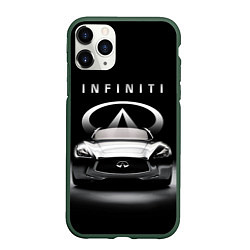 Чехол iPhone 11 Pro матовый INFINITI, цвет: 3D-темно-зеленый