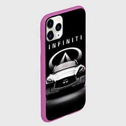 Чехол iPhone 11 Pro матовый INFINITI, цвет: 3D-фиолетовый — фото 2