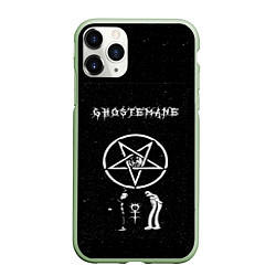 Чехол iPhone 11 Pro матовый GHOSTEMANE, цвет: 3D-салатовый