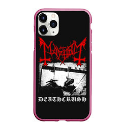 Чехол iPhone 11 Pro матовый Mayhem, цвет: 3D-малиновый