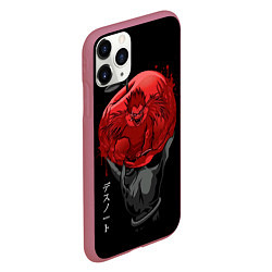 Чехол iPhone 11 Pro матовый Тетрадь смерти, цвет: 3D-малиновый — фото 2