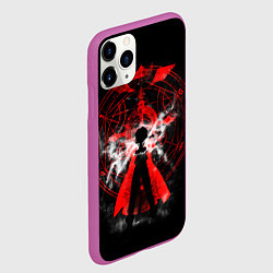 Чехол iPhone 11 Pro матовый Стальной алхимик, цвет: 3D-фиолетовый — фото 2