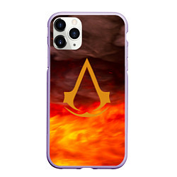 Чехол iPhone 11 Pro матовый Assassin’s Creed, цвет: 3D-светло-сиреневый