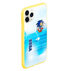 Чехол iPhone 11 Pro матовый SONIC S, цвет: 3D-желтый — фото 2