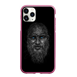 Чехол iPhone 11 Pro матовый Ragnar Lodbrok, цвет: 3D-малиновый