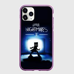 Чехол iPhone 11 Pro матовый Little Nightmares 2 МОНО, цвет: 3D-фиолетовый