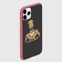 Чехол iPhone 11 Pro матовый Сукуна, цвет: 3D-малиновый — фото 2