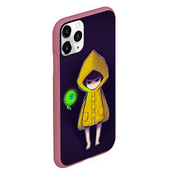 Чехол iPhone 11 Pro матовый Little Nightmares Шестая, цвет: 3D-малиновый — фото 2