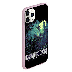 Чехол iPhone 11 Pro матовый IRON MAIDEN, цвет: 3D-розовый — фото 2