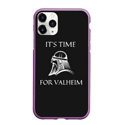 Чехол iPhone 11 Pro матовый Its time for Valheim, цвет: 3D-фиолетовый