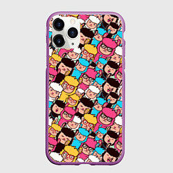 Чехол iPhone 11 Pro матовый Альпаки, цвет: 3D-фиолетовый