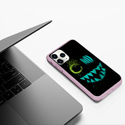 Чехол iPhone 11 Pro матовый Неоновый Монстр, цвет: 3D-розовый — фото 2