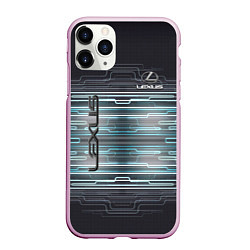 Чехол iPhone 11 Pro матовый Lexus, цвет: 3D-розовый