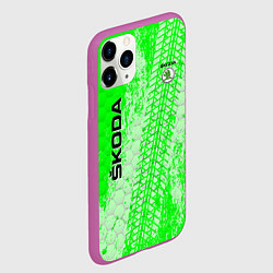 Чехол iPhone 11 Pro матовый SKODA, цвет: 3D-фиолетовый — фото 2