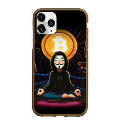 Чехол iPhone 11 Pro матовый БИТКОИН BITCOIN, цвет: 3D-коричневый