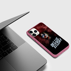 Чехол iPhone 11 Pro матовый Билли Айлиш, цвет: 3D-малиновый — фото 2