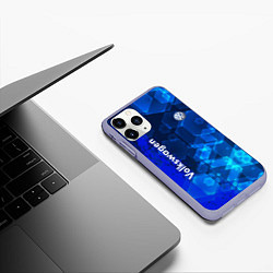 Чехол iPhone 11 Pro матовый Volkswagen, цвет: 3D-светло-сиреневый — фото 2