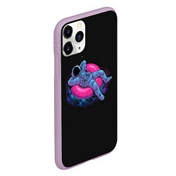 Чехол iPhone 11 Pro матовый Floating dream, цвет: 3D-сиреневый — фото 2