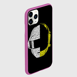 Чехол iPhone 11 Pro матовый Daft Punk, цвет: 3D-фиолетовый — фото 2