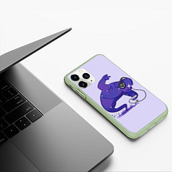 Чехол iPhone 11 Pro матовый Танец Энигмы Dota 2, цвет: 3D-салатовый — фото 2