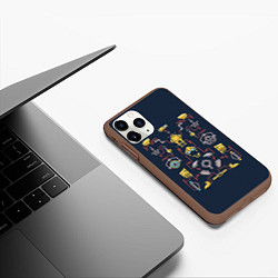 Чехол iPhone 11 Pro матовый Тинкер Dota 2, цвет: 3D-коричневый — фото 2