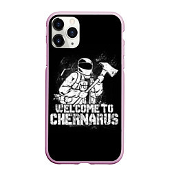 Чехол iPhone 11 Pro матовый DayZ Chernarus, цвет: 3D-розовый