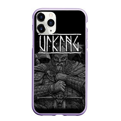 Чехол iPhone 11 Pro матовый Viking, цвет: 3D-светло-сиреневый