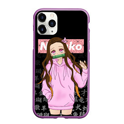 Чехол iPhone 11 Pro матовый NEZUKO НЕЗУКО, цвет: 3D-фиолетовый