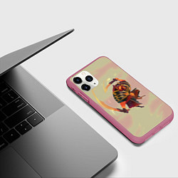 Чехол iPhone 11 Pro матовый Ember Dota 2, цвет: 3D-малиновый — фото 2