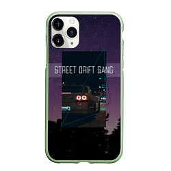 Чехол iPhone 11 Pro матовый Street Drift Gang Дрифт, цвет: 3D-салатовый