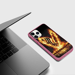 Чехол iPhone 11 Pro матовый ВИКИНГИ VIKINGS V, цвет: 3D-малиновый — фото 2