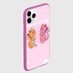 Чехол iPhone 11 Pro матовый Мать драконов, цвет: 3D-фиолетовый — фото 2
