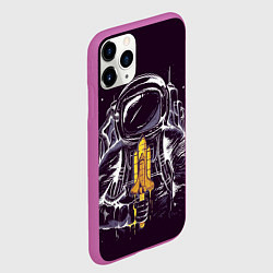Чехол iPhone 11 Pro матовый Лакомство Космонавта, цвет: 3D-фиолетовый — фото 2