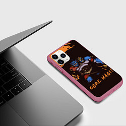 Чехол iPhone 11 Pro матовый Огр Dota 2, цвет: 3D-малиновый — фото 2