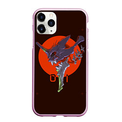 Чехол iPhone 11 Pro матовый Eva-01, цвет: 3D-розовый