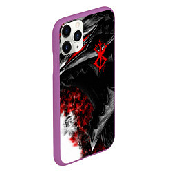 Чехол iPhone 11 Pro матовый BERSERK БЕРСЕРК, цвет: 3D-фиолетовый — фото 2