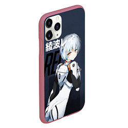 Чехол iPhone 11 Pro матовый Rei Eva-00, цвет: 3D-малиновый — фото 2