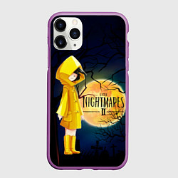 Чехол iPhone 11 Pro матовый Little Nightmares 2, цвет: 3D-фиолетовый